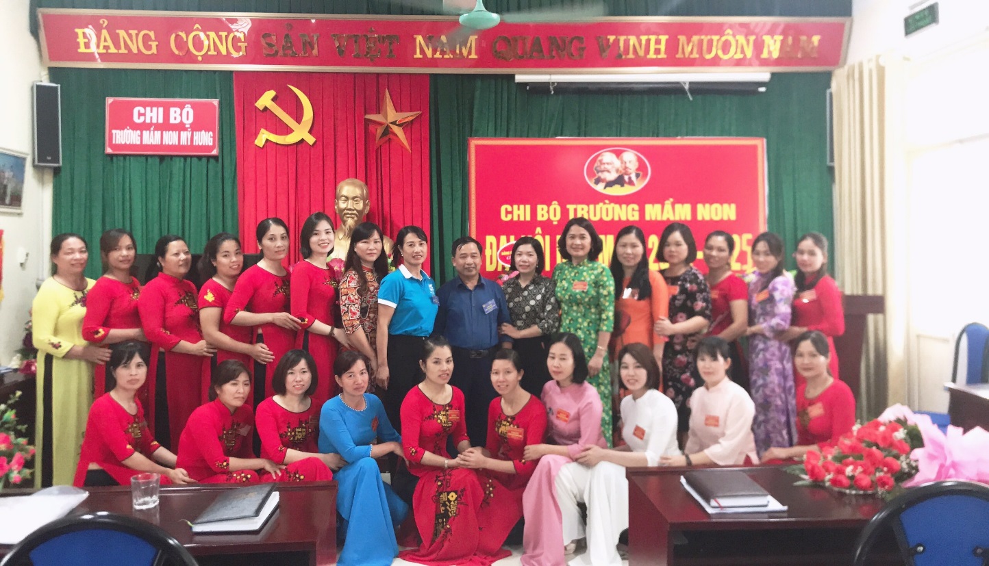 Đại hội Chi bộ trường mầm non Mỹ Hưng, Huyện Thanh Oai, TP Hà nội lần thứ 9 nhiệm kỳ 2022-2025 đã thành công tốt đẹp